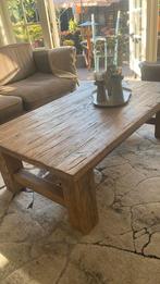 Robuuste eiken salontafel , zware kwaliteit, Huis en Inrichting, Ophalen, 100 tot 150 cm, 50 tot 100 cm, Zo goed als nieuw