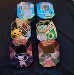 Pokemon tin blik blikken met kaarten sticker sleutelhanger, Overige typen, Ophalen of Verzenden, Zo goed als nieuw