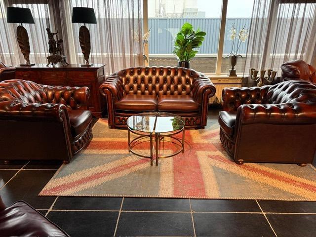 Zeer mooie Springvale Chesterfield, Huis en Inrichting, Banken | Bankstellen, Gebruikt, Rechte bank, Driepersoons, 150 tot 200 cm