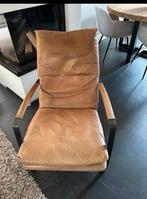 Leren fauteuil met stalen poot, Ophalen, Gebruikt