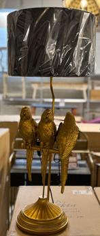 lamp papegaaien goud met zwarte kap, 79 cm hoog., Ophalen of Verzenden, Nieuw, Overige materialen, 75 cm of meer