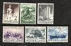 120 Nvph 550-555 zomerzegels 1950 gebruikt zie scan, Na 1940, Ophalen of Verzenden, Gestempeld