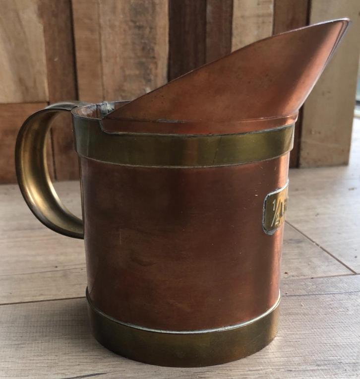 (Waarschijnlijk) Antieke kan 1/2 liter, Antiek en Kunst, Antiek | Koper en Brons, Koper, Ophalen