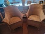 2 stoelen/ fauteuil - LOOM, Huis en Inrichting, Stoelen, Ophalen, Zo goed als nieuw, Bruin