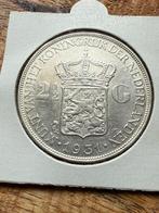 Wilhelmina rijksdaalder 1931, Postzegels en Munten, Munten | Nederland, Ophalen of Verzenden, Koningin Wilhelmina, 2½ gulden