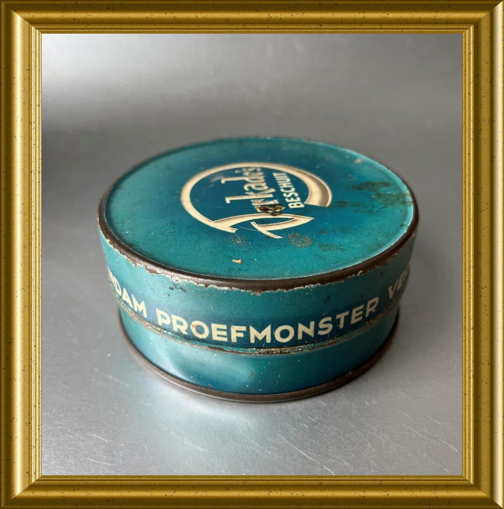 Verkade beschuit proefmonster blik, Verzamelen, Blikken, Gebruikt, Beschuit, Verkade, Ophalen of Verzenden