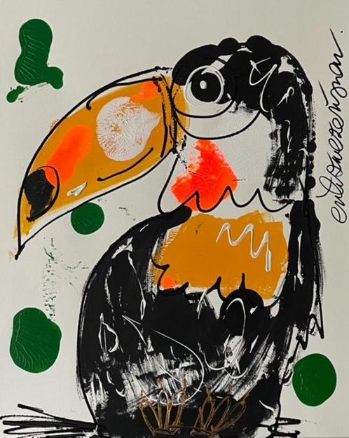 Origineel schilderij Erik Zwezerijnen, Antiek en Kunst, Kunst | Schilderijen | Modern, Ophalen