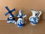 Delfts Blauw Miniatuur Collectie molen vaasje kan meisje, Antiek en Kunst, Antiek | Keramiek en Aardewerk, Ophalen of Verzenden