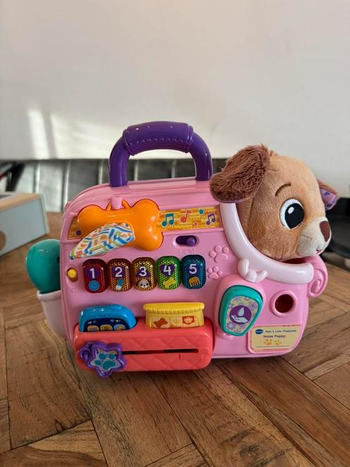 Vtech reis & leer puppytas, Kinderen en Baby's, Speelgoed | Vtech, Zo goed als nieuw, Ophalen of Verzenden