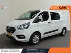 Ford Transit Custom L2H1 Automaat Dubbele cabine Trend Navi, Auto's, Bestelauto's, Stof, Euro 6, 4 cilinders, Wit
