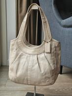 Coach Ergo Pleated scoudertas van leer (vintage), Ophalen of Verzenden, Gebruikt, Wit, Schoudertasje