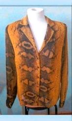Slangenprint blouse, Ophalen of Verzenden, Zo goed als nieuw, Maat 38/40 (M), Bruin