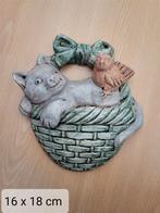 Vintage retro hanger kat / poes, Ophalen of Verzenden, Gebruikt, Dier