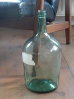 Groene fles of vaas, glas, Antiek en Kunst, Ophalen