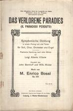 Das verlorene Paradies (Il Paradiso Perduto)-M. Enrico Bossi, Muziek en Instrumenten, Bladmuziek, Orkest, Overige soorten, Gebruikt