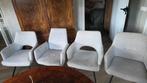 4 zandkleurige / creme Eetkamerstoelen Pronto - Z.G.A.N., Huis en Inrichting, Stoelen, Ophalen of Verzenden, Zo goed als nieuw