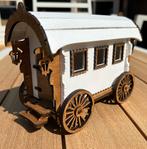 Miniatuur woonwagen van hout, Ophalen, Nieuw