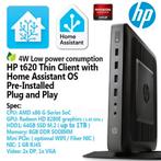 Home Assistant server Incl Zigbee HP T620 64ssd 8gb ddr3 RAM, Ophalen of Verzenden, Zo goed als nieuw