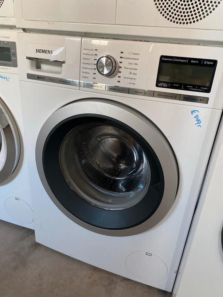Siemens Wasmachine - Voorlader - 9 kilo - iq800 wytguod, Witgoed en Apparatuur, Wasmachines, Refurbished, Voorlader, 8 tot 10 kg