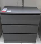 MALM Ladekast 3 lades, grijs, Huis en Inrichting, Kasten | Ladekasten, Ophalen, Gebruikt, 50 tot 100 cm, 3 of 4 laden