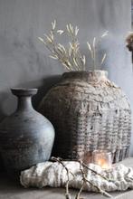 Authentieke leemmand oud landelijk en sober, Ophalen, Overige materialen, Mand, Nieuw