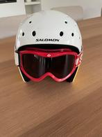Salomon Skihelm met Ski Bril, Gebruikt, Overige typen, Skiën, Minder dan 100 cm