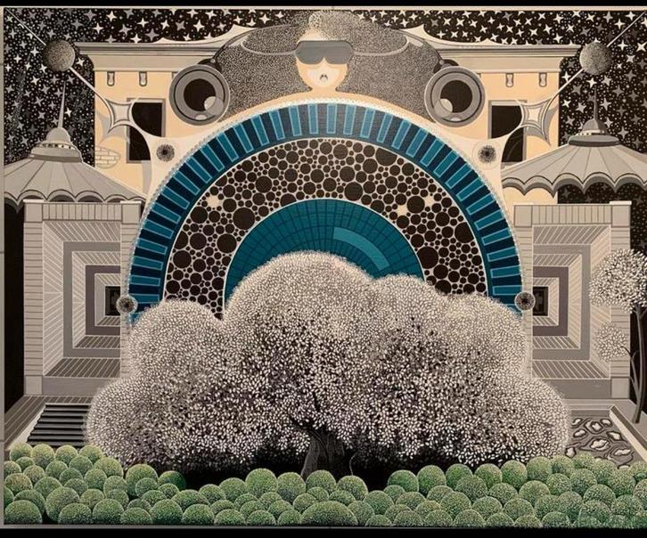 Theo Baars “3D space”, Antiek en Kunst, Kunst | Schilderijen | Modern, Ophalen