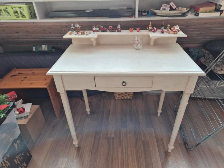 Charmante Kaptafel met Lade en uitschuifbare zij-plankjes, Huis en Inrichting, Bureaus, Gebruikt, Bureau, Ophalen