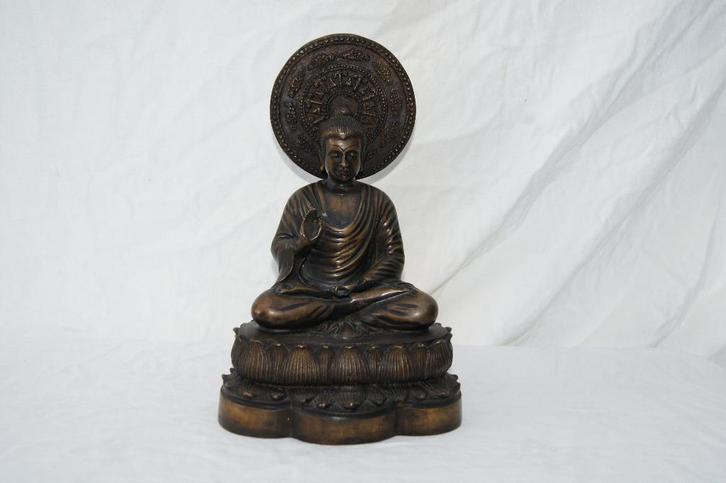 Boeddha beeld brons / Gebetsmolen, Antiek en Kunst, Kunst | Beelden en Houtsnijwerken, Ophalen of Verzenden