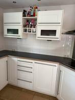 Hoekkeuken met apparatuur - Zelf demonteren, Huis en Inrichting, Keuken | Complete keukens, Ophalen, Gebruikt, Wit, Hoekkeuken