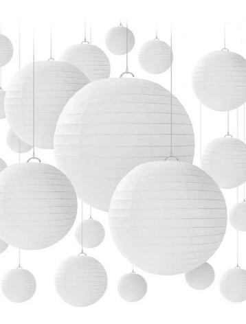 Witte lampionnen te huur beschikbaar voor biedingen