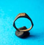 Vingerring - 1e/3e eeuw - Brons - Bodemvondst - E, Ophalen of Verzenden, Brons, Ring