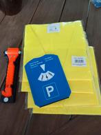 4x veiligheids hesjes, life hamer, parkeerschijf., Auto diversen, Ophalen