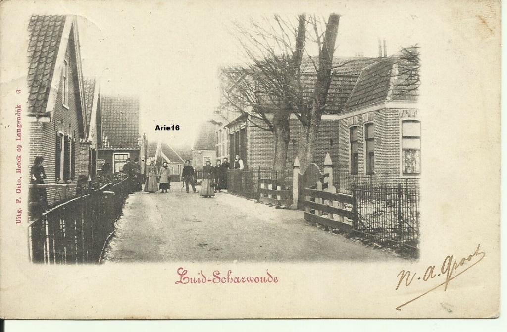 Zuid Scharwoude, Verzenden, Voor 1920, Gelopen, Noord-Holland