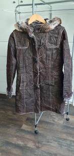 LIV Bruine suede Winterjas - Maat 36, Kleding | Dames, Jassen | Winter, Bruin, Ophalen of Verzenden, Zo goed als nieuw, Maat 36 (S)