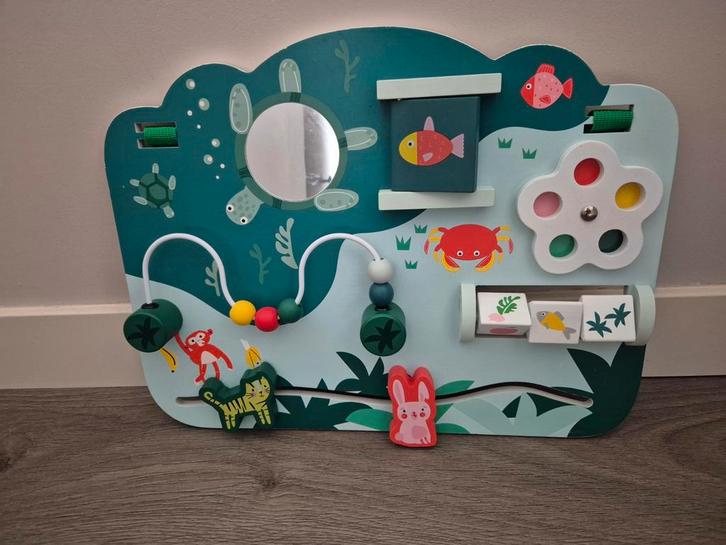 Activiteitenbord voor in de box, Kinderen en Baby's, Speelgoed | Babyspeelgoed, Zo goed als nieuw, Overige typen, Ophalen of Verzenden