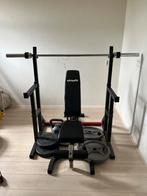 Bench press en squad machine all in 1, Ophalen, Zo goed als nieuw, Metaal, Krachtstation