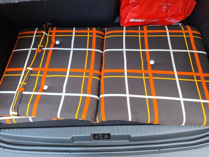 Drie vintage kussens voor tuinstoelen jaren 70, Tuin en Terras, Tuinmeubel-accessoires, Zo goed als nieuw, Ophalen