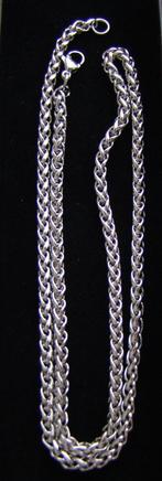 Ketting Titanium massief 4 MM ronde schakel 50 CM -NIEUW-, Sieraden, Tassen en Uiterlijk, Kettingen, Ophalen of Verzenden, Nieuw