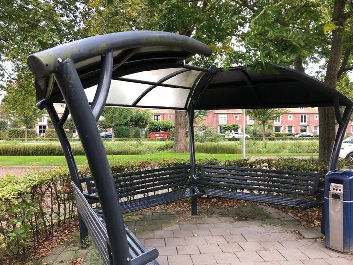 Overkapping | rookabri | metalen overkapping | modern, Tuin en Terras, Overkappingen, Gebruikt, Overige typen, Ophalen