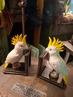 Gietijzeren kaketoes boekensteunen, Ophalen of Verzenden