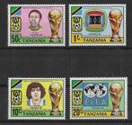 Tanzania Michel 197-200 postfris WK VOETBAL 1982, Ophalen of Verzenden, Tanzania, Postfris