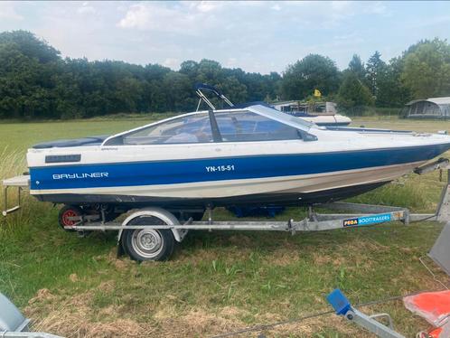 Speedboot bayliner met Pega trailer, Watersport en Boten, Speedboten, Gebruikt, 3 tot 6 meter, Benzine, 120 tot 200 pk, Polyester