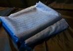 100% Wollen stof 150 breed blauw grijs, Hobby en Vrije tijd, Stoffen en Lappen, Wol, Blauw, 120 cm of meer, Nieuw