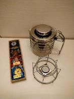 Glazen theepot met theefilter en warmhouder, Huis en Inrichting, Keuken | Keukenbenodigdheden, Ophalen of Verzenden, Zo goed als nieuw