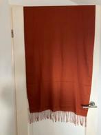 Roodbruine Sjaal met Franjes - Warm en Stijlvol, Ophalen of Verzenden, Nieuw, Maat 46/48 (XL) of groter, Sjaal