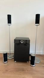 Loewe 4 satelietspeakers en subwoofer, Ophalen, Zo goed als nieuw, Bose, 120 watt of meer