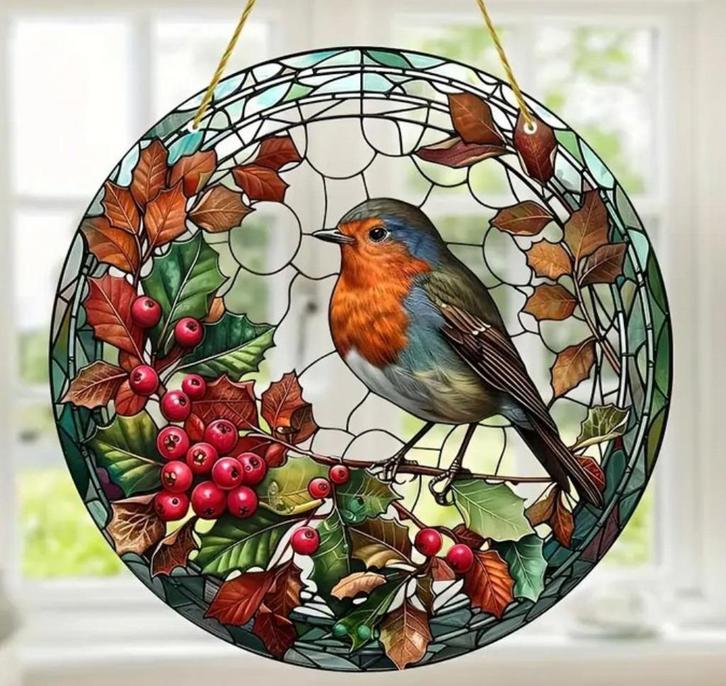 Raamhanger Roodborst ( extra groot ), Huis en Inrichting, Woonaccessoires | Wanddecoraties, Nieuw, Verzenden