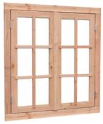 Douglas dubbel uitzetraam Prestige dubbelglas 112 x 120,5 cm, Raamkozijn, Nieuw, Inclusief glas, 75 tot 150 cm