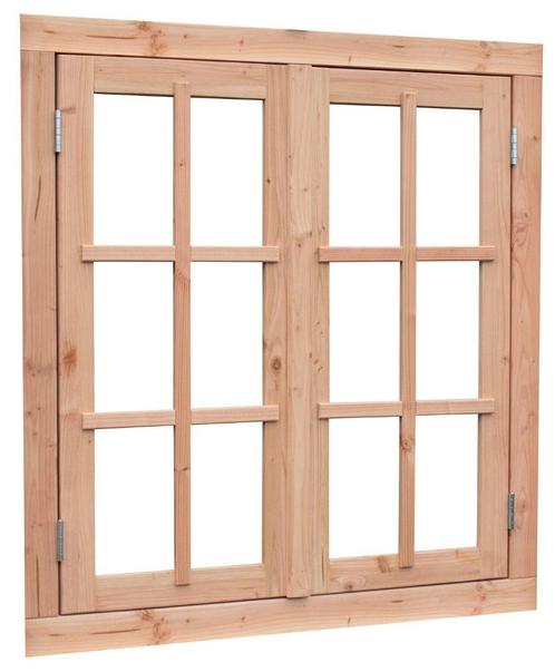 Douglas dubbel uitzetraam Prestige dubbelglas 112 x 120,5 cm, Doe-het-zelf en Verbouw, Kozijnen en Schuifpuien, Nieuw, Raamkozijn